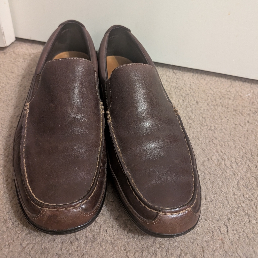 Cole Haan Men's Brown Leather Loafers 12